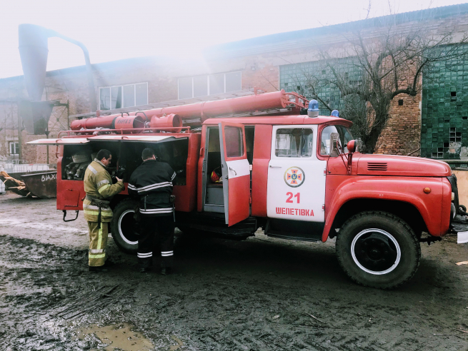 У Шепетівському районі виникла пожежа в лазні